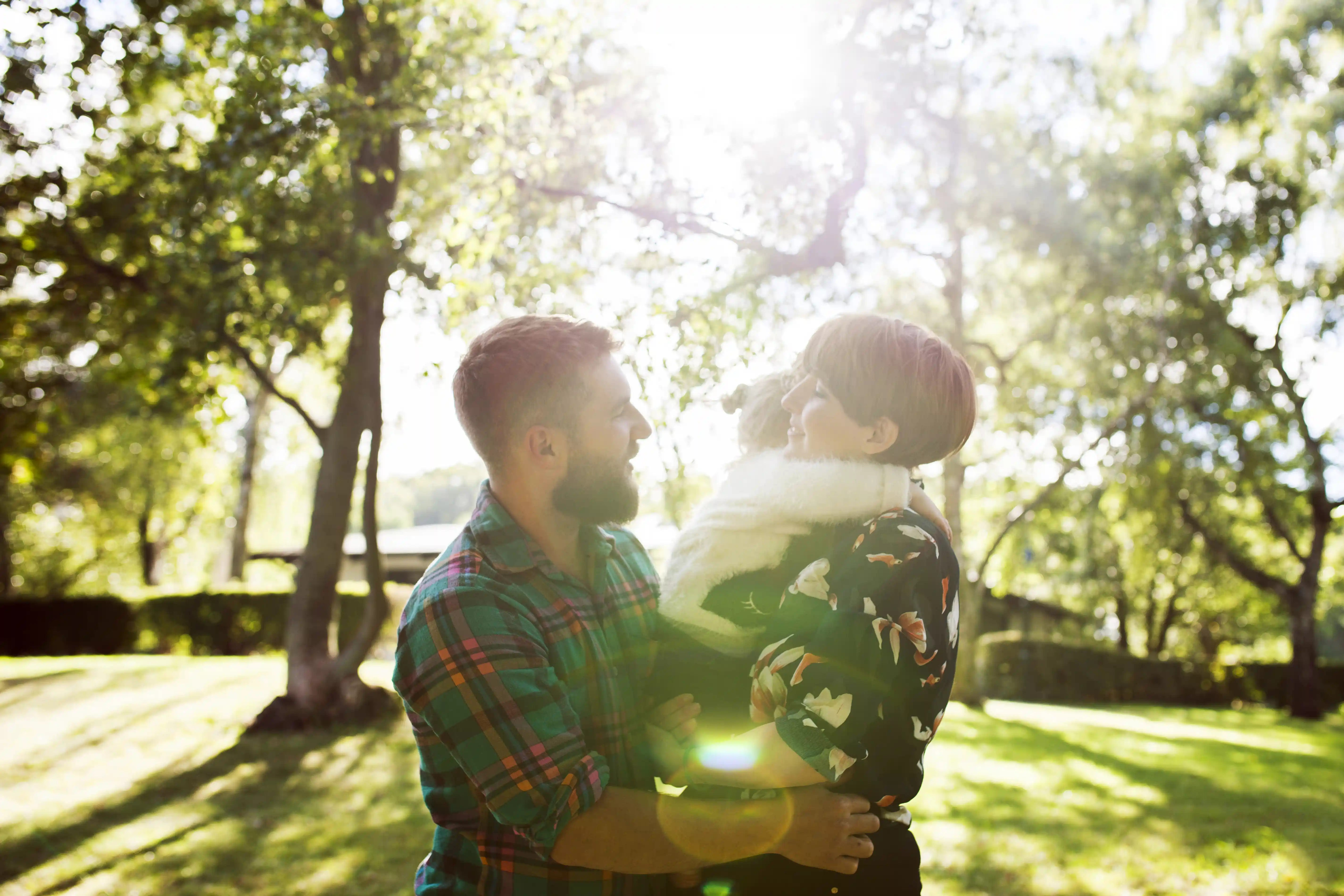 A couple spending time together outdoors